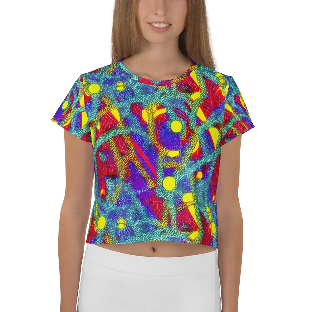 Chromatic Safari on Crop Tee — Front