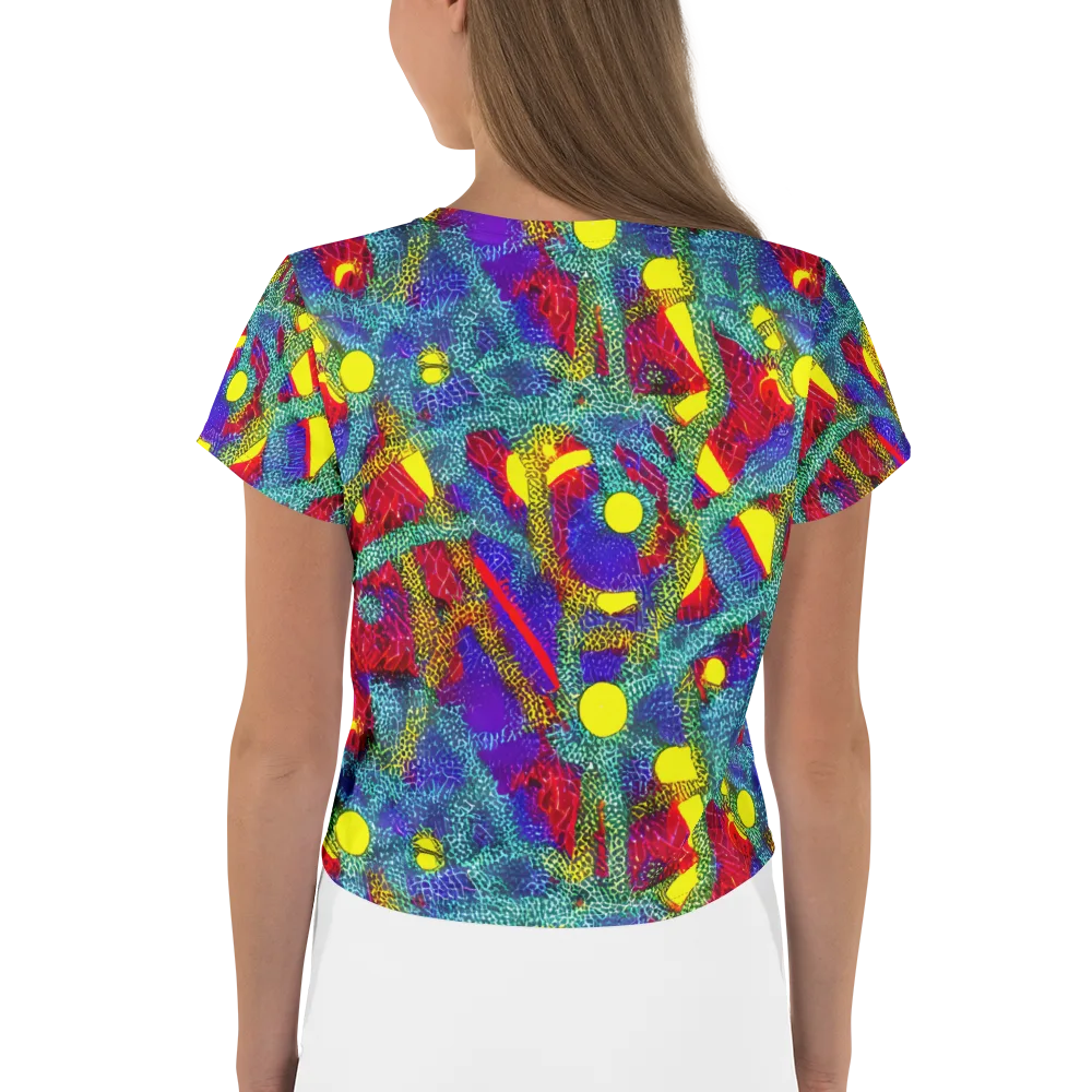 Chromatic Safari on Crop Tee — Back