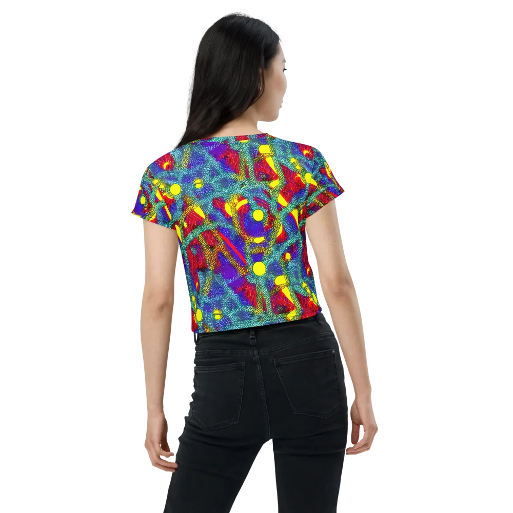 Chromatic Safari on Crop Tee — Back