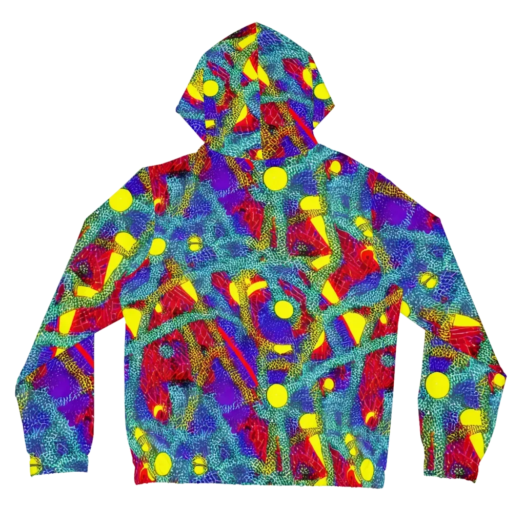 Chromatic Safari on Women's Full-Zip Hoodie — Back