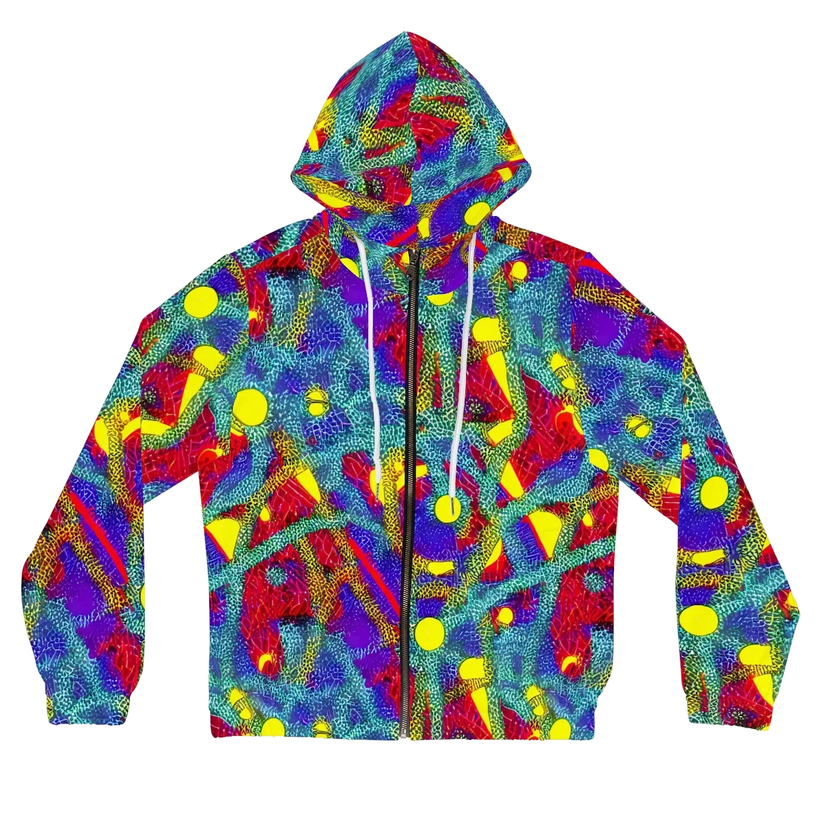 Chromatic Safari on Women's Full-Zip Hoodie — Front