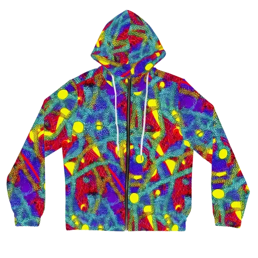 Chromatic Safari on a Women's Full-Zip Hoodie