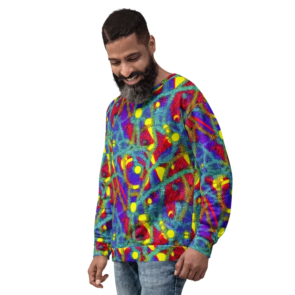 Chromatic Safari on Sweatshirt — Left Front