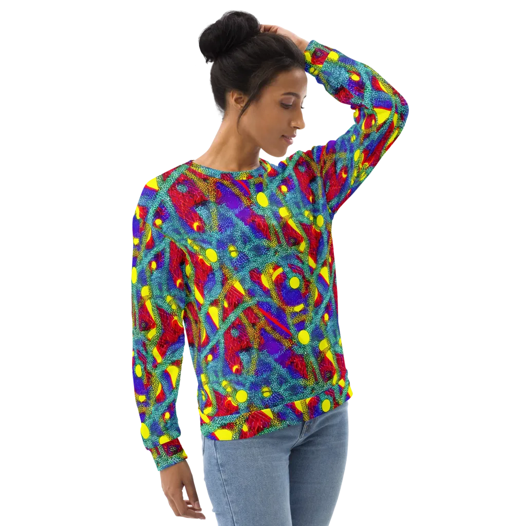 Chromatic Safari on Sweatshirt — Right Front