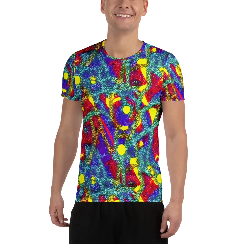 Chromatic Safari on Men's Athletic T-Shirt — Front