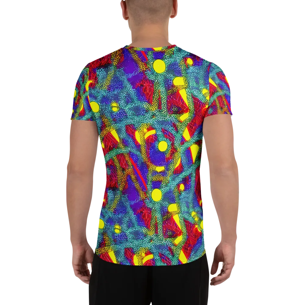 Chromatic Safari on Men's Athletic T-Shirt — Back