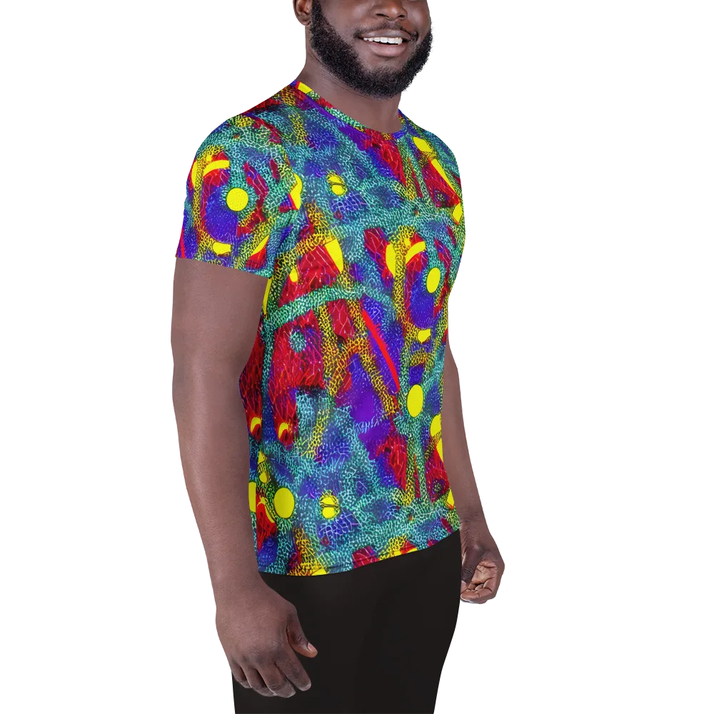 Chromatic Safari on Men's Athletic T-Shirt — Right