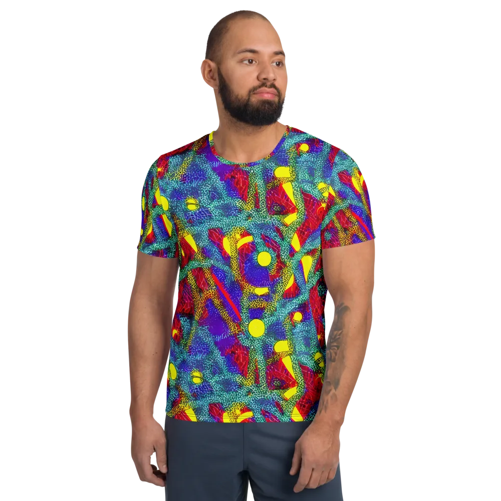 Chromatic Safari on Men's Athletic T-Shirt — Front
