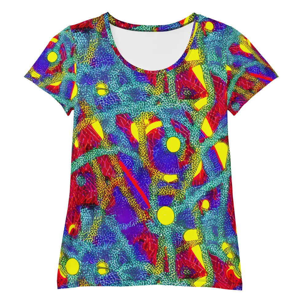 Chromatic Safari on Women's Athletic T-Shirt — Front
