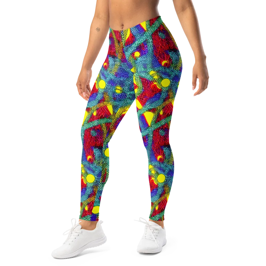 Chromatic Safari on Leggings — Left Front