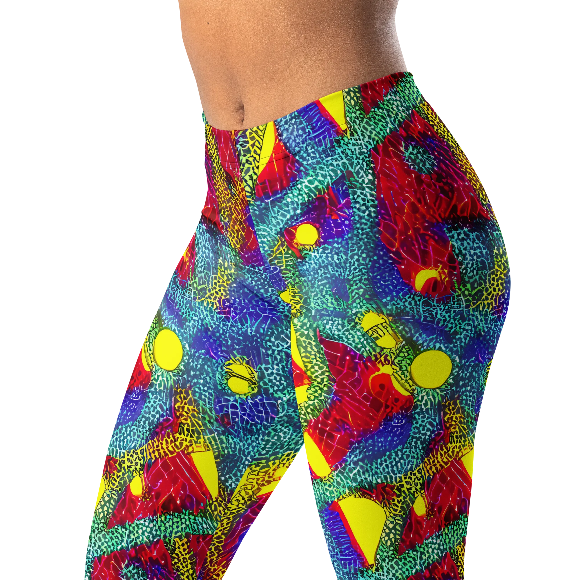 Chromatic Safari on Leggings — Left Front