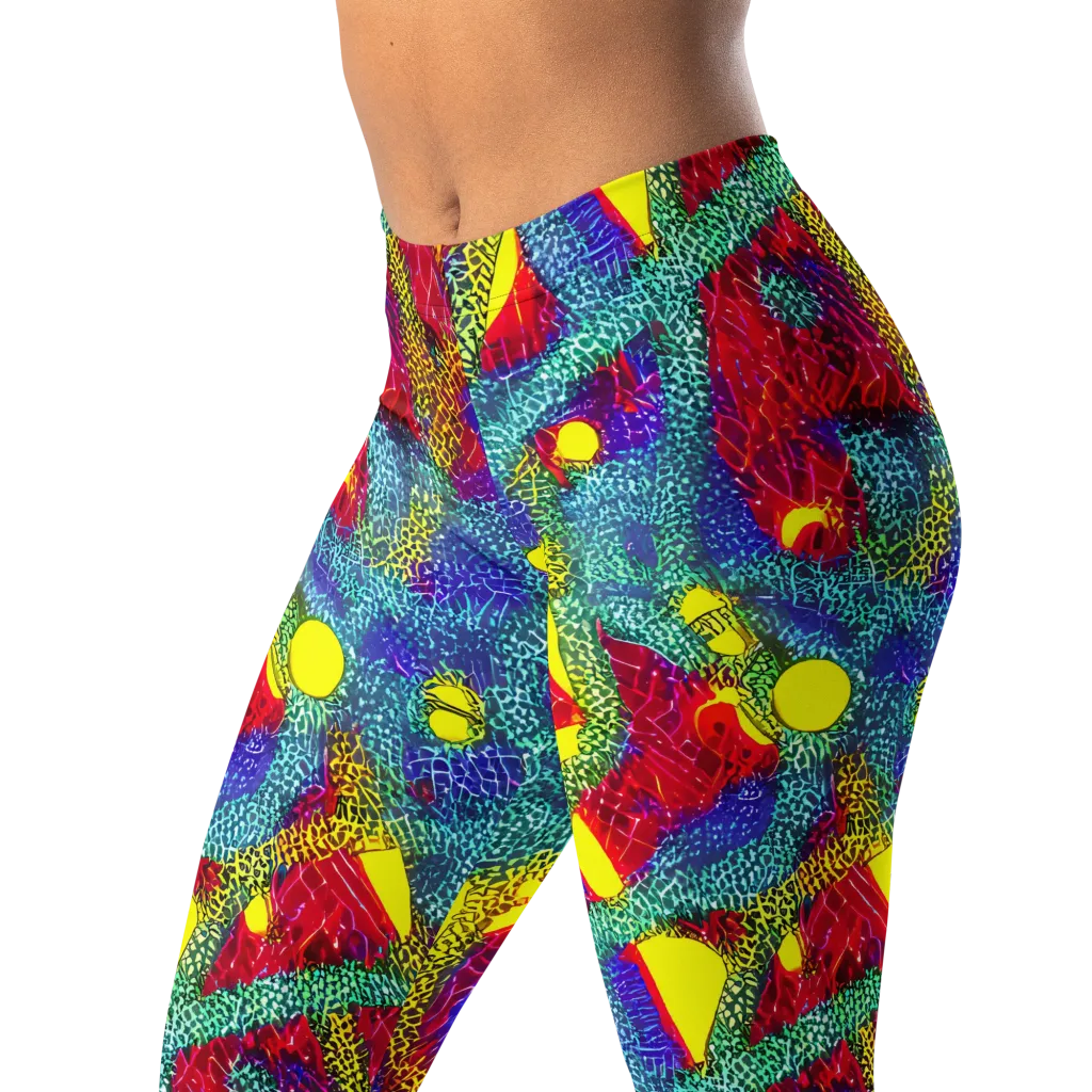 Chromatic Safari on Leggings — Left Front