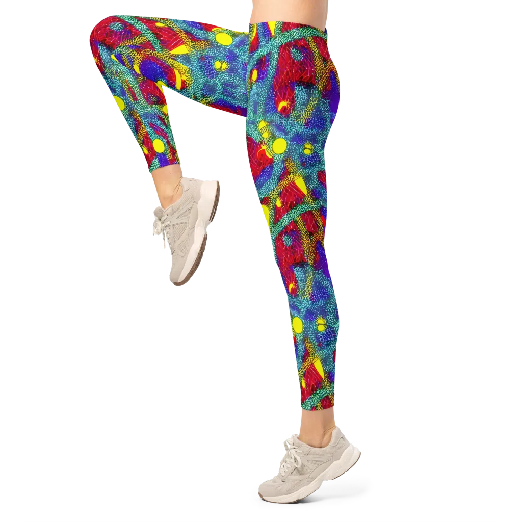 Chromatic Safari on Leggings — Left