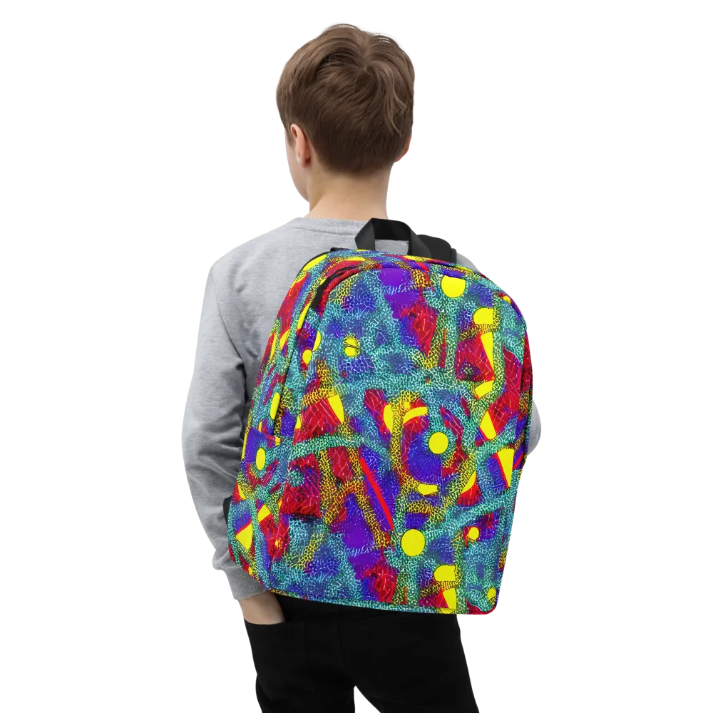 Chromatic Safari on Minimalist Backpack — Zoomed-in