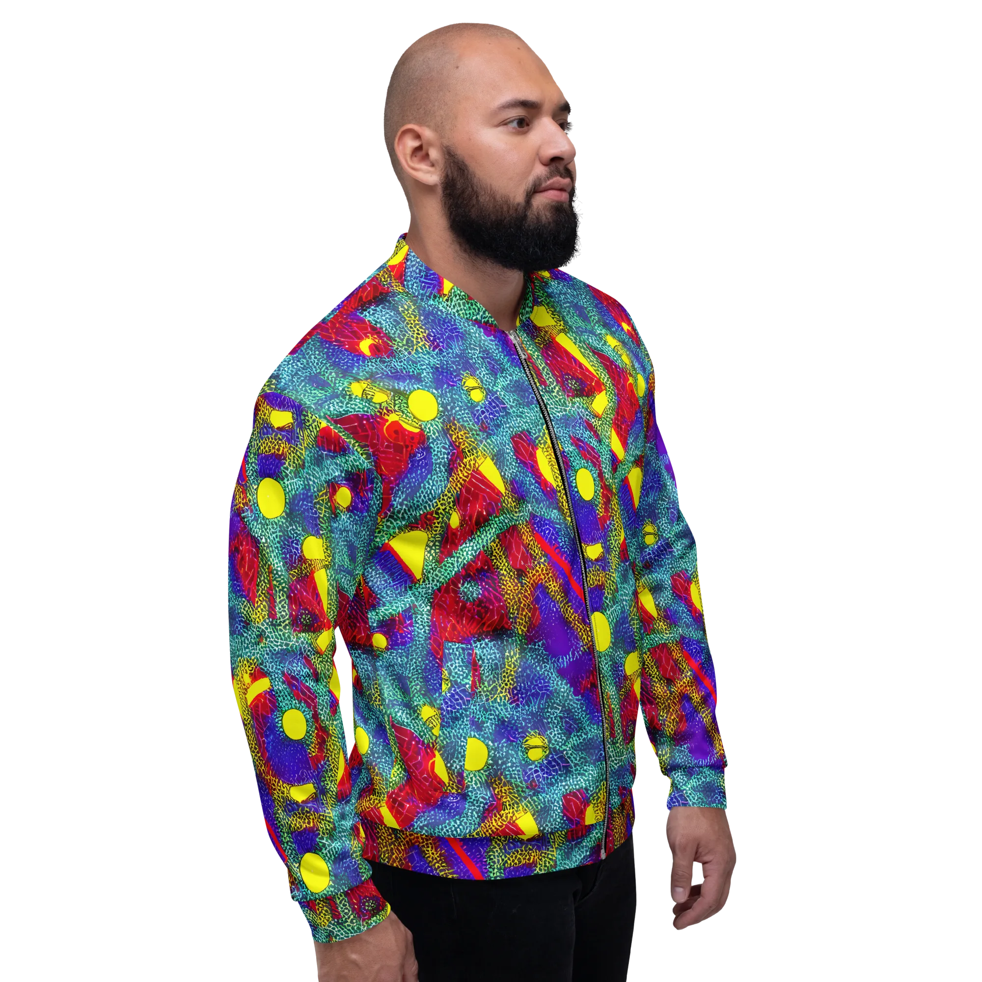 Chromatic Safari on Bomber Jacket — Right