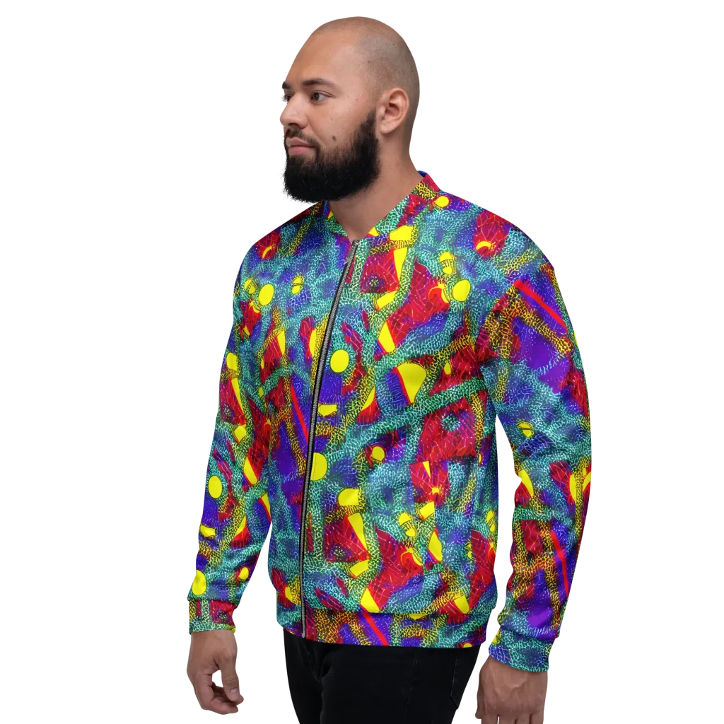 Chromatic Safari on Bomber Jacket — Left