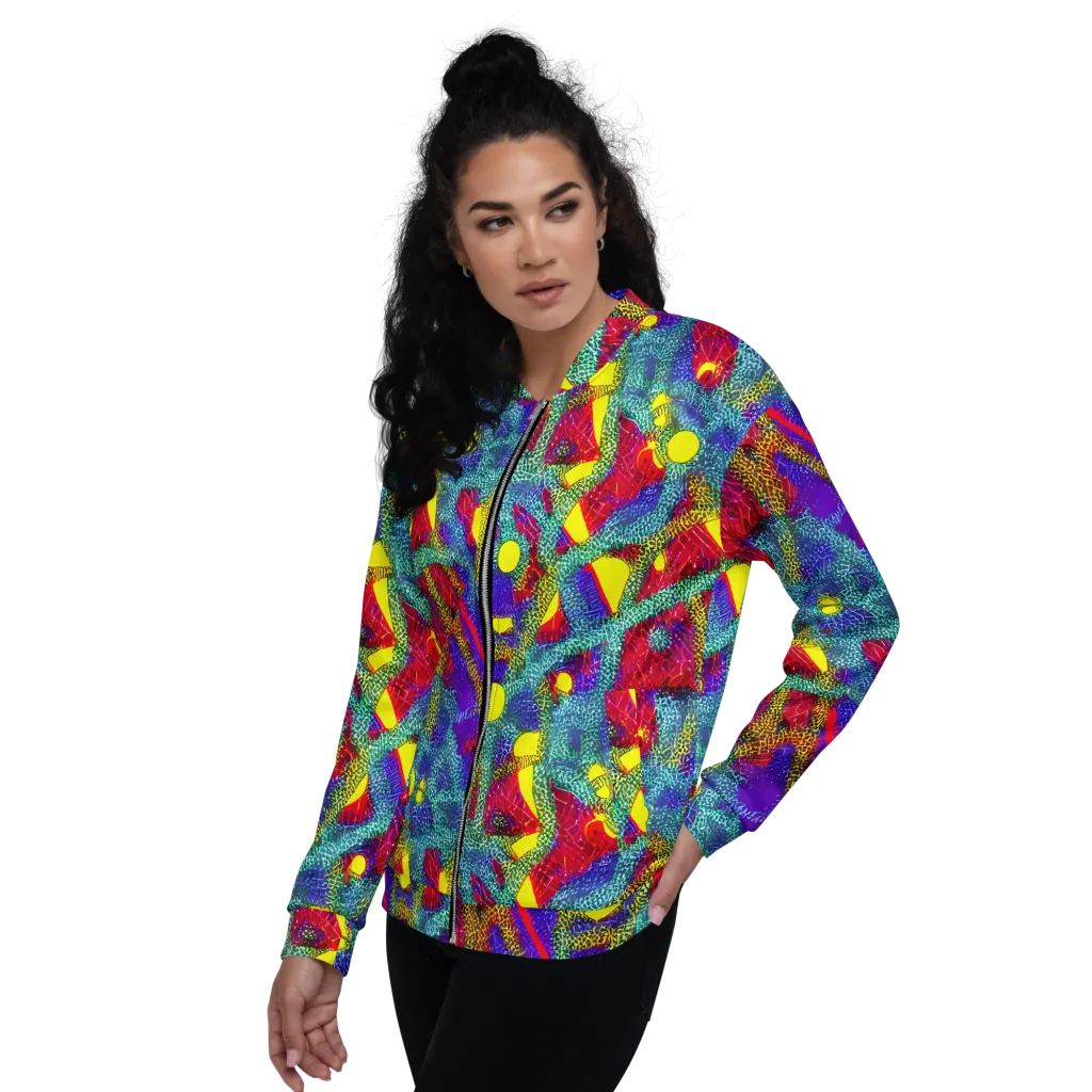 Chromatic Safari on Bomber Jacket — Left