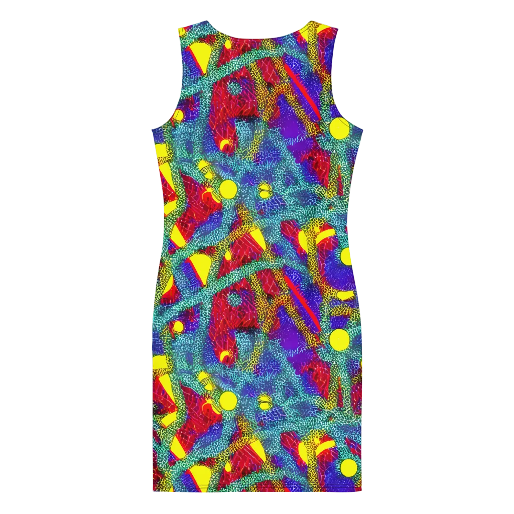 Chromatic Safari on Bodycon Dress — Back