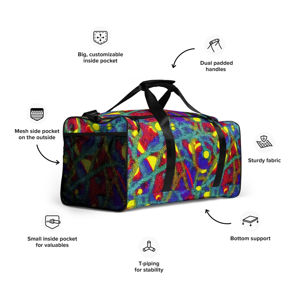 Chromatic Safari on Duffle Bag — Right Front