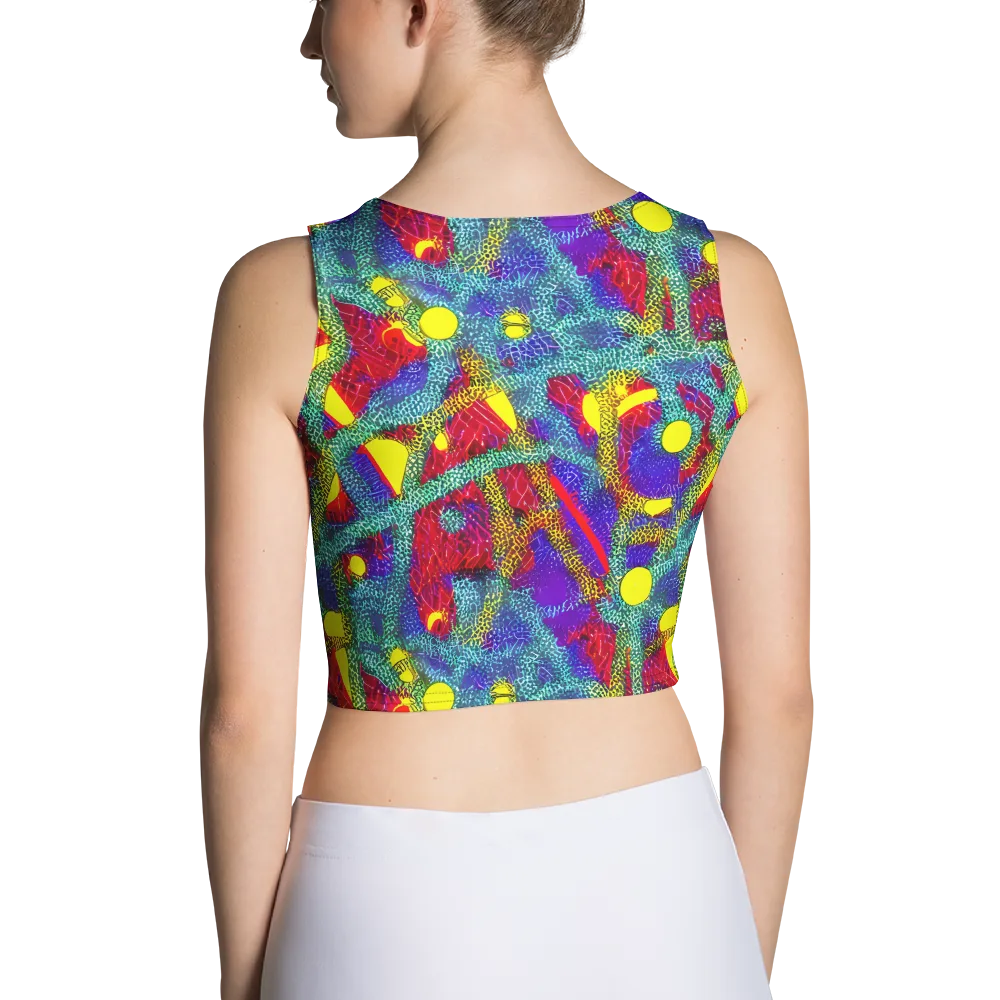 Chromatic Safari on Crop Top — Back