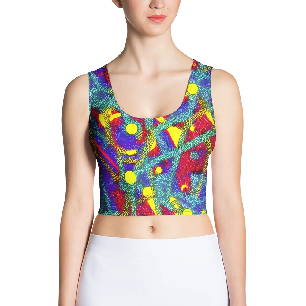 Chromatic Safari on Crop Top — Front