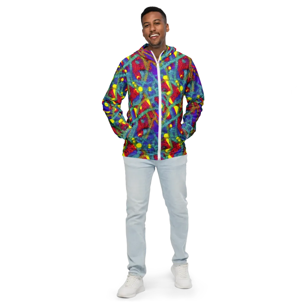 Chromatic Safari on Men's Windbreaker — Front