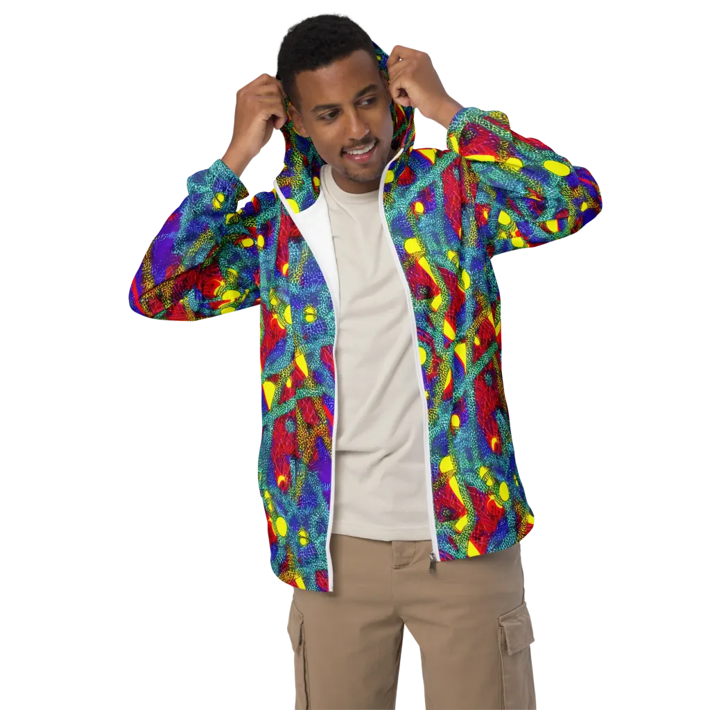 Chromatic Safari on Men's Windbreaker — Front