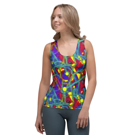 Chromatic Safari on a Women's Tank Top