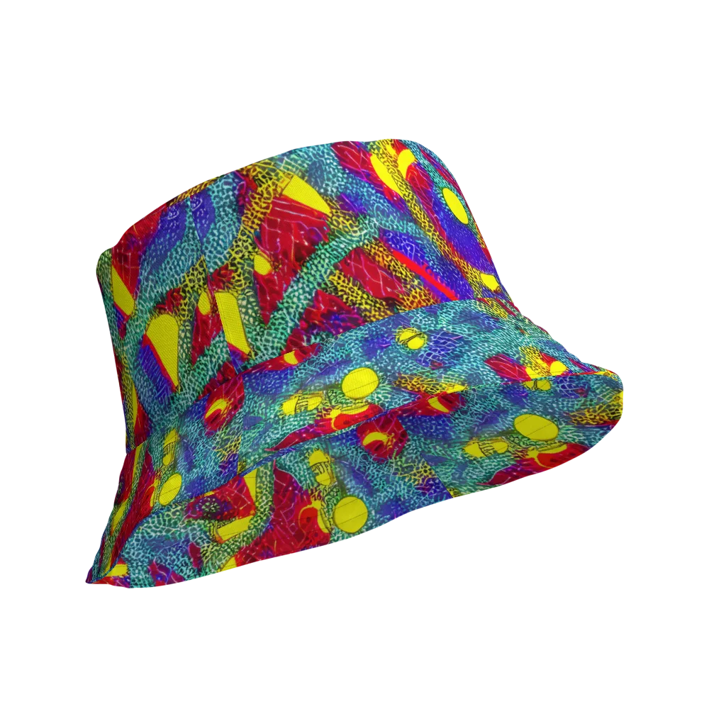 Chromatic Safari on Reversible Bucket Hat — Product details Outside
