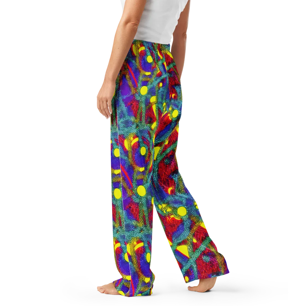 Chromatic Safari on Women's Pajama Pants — Left