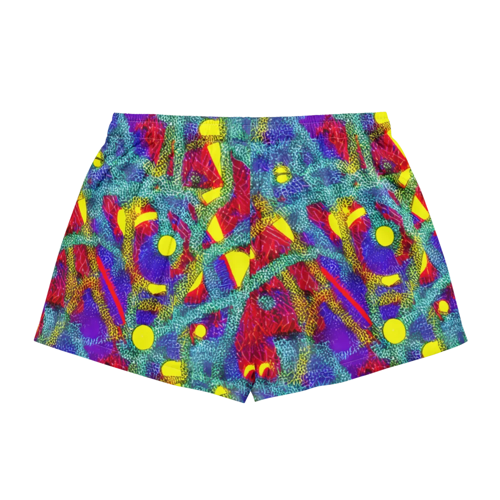 Chromatic Safari on Women's Pajama Shorts — Back
