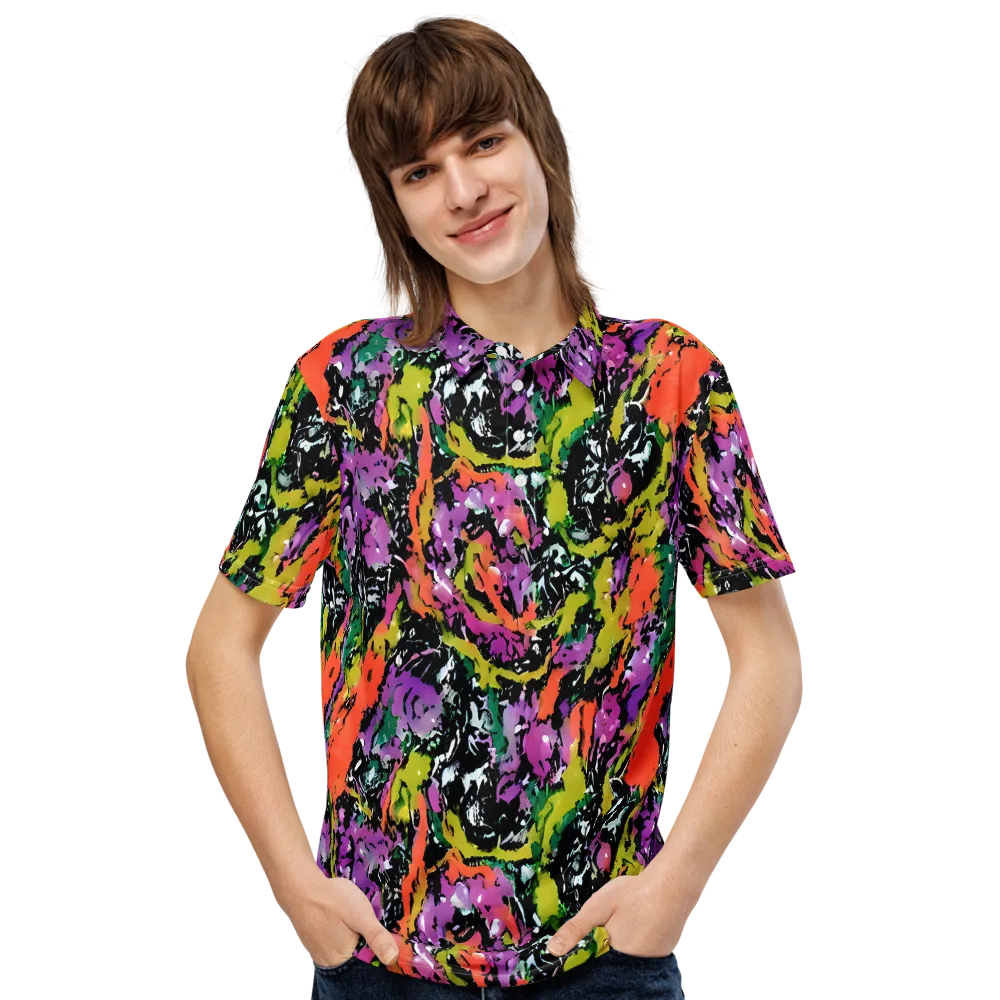 Chromatic Uproar on Men's Slim Fit Polo Shirt — Front