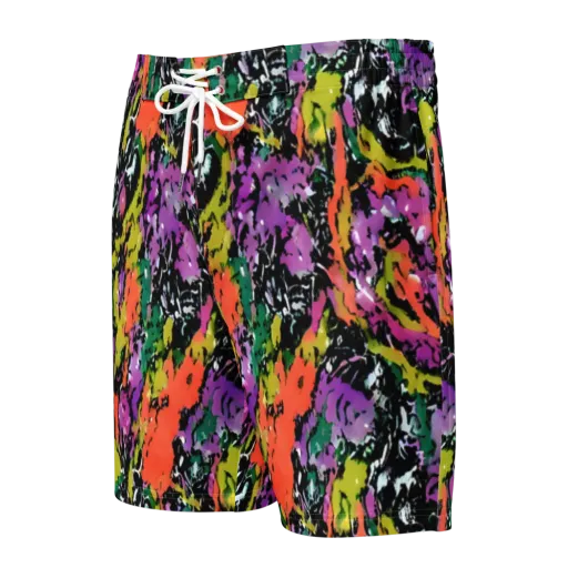 Chromatic Uproar on a Men's Board Shorts