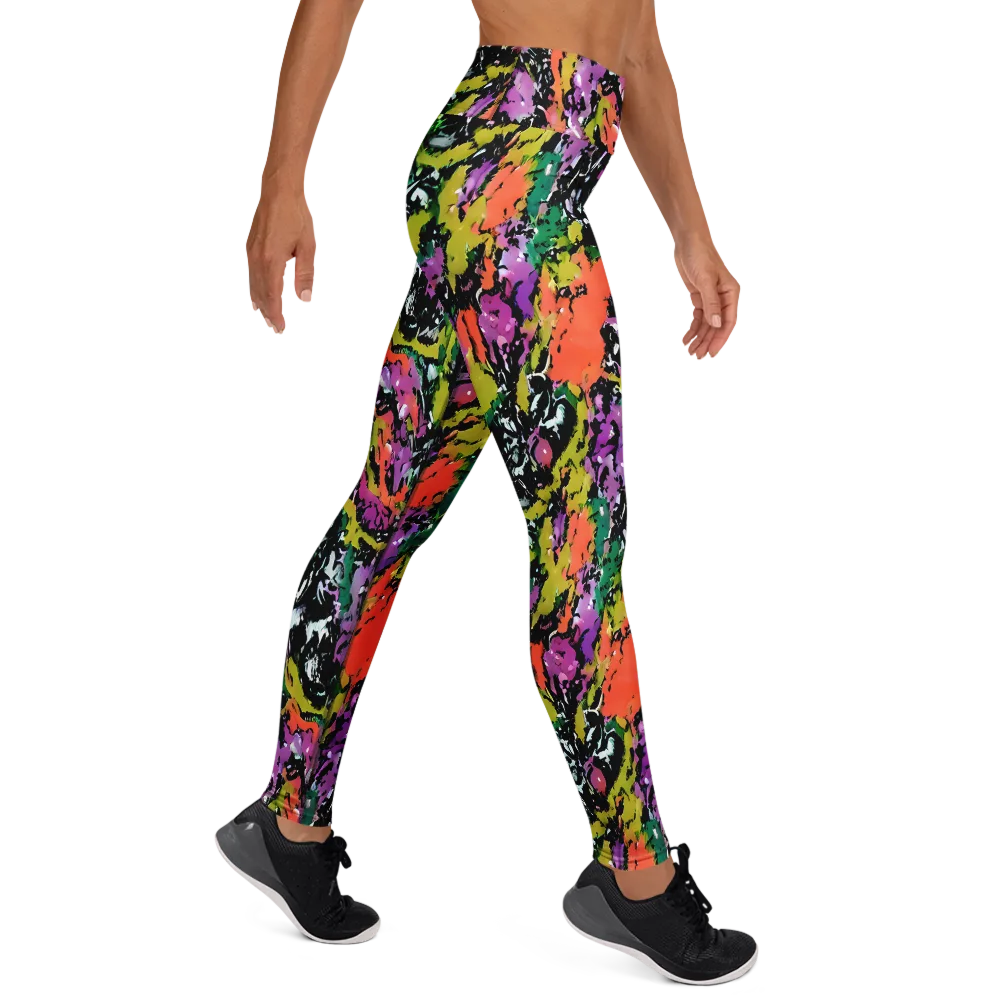 Chromatic Uproar on Yoga Leggings — Right