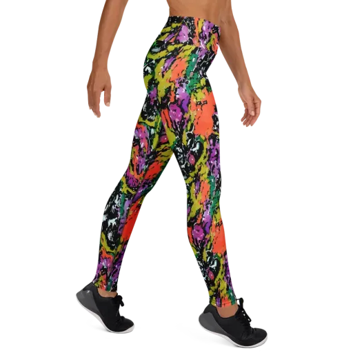 Chromatic Uproar on a Yoga Leggings
