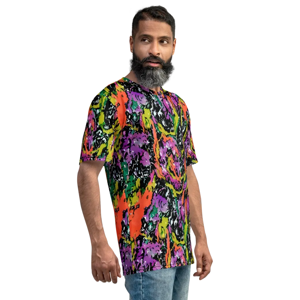 Chromatic Uproar on Men's Crew Neck T-Shirt — Right