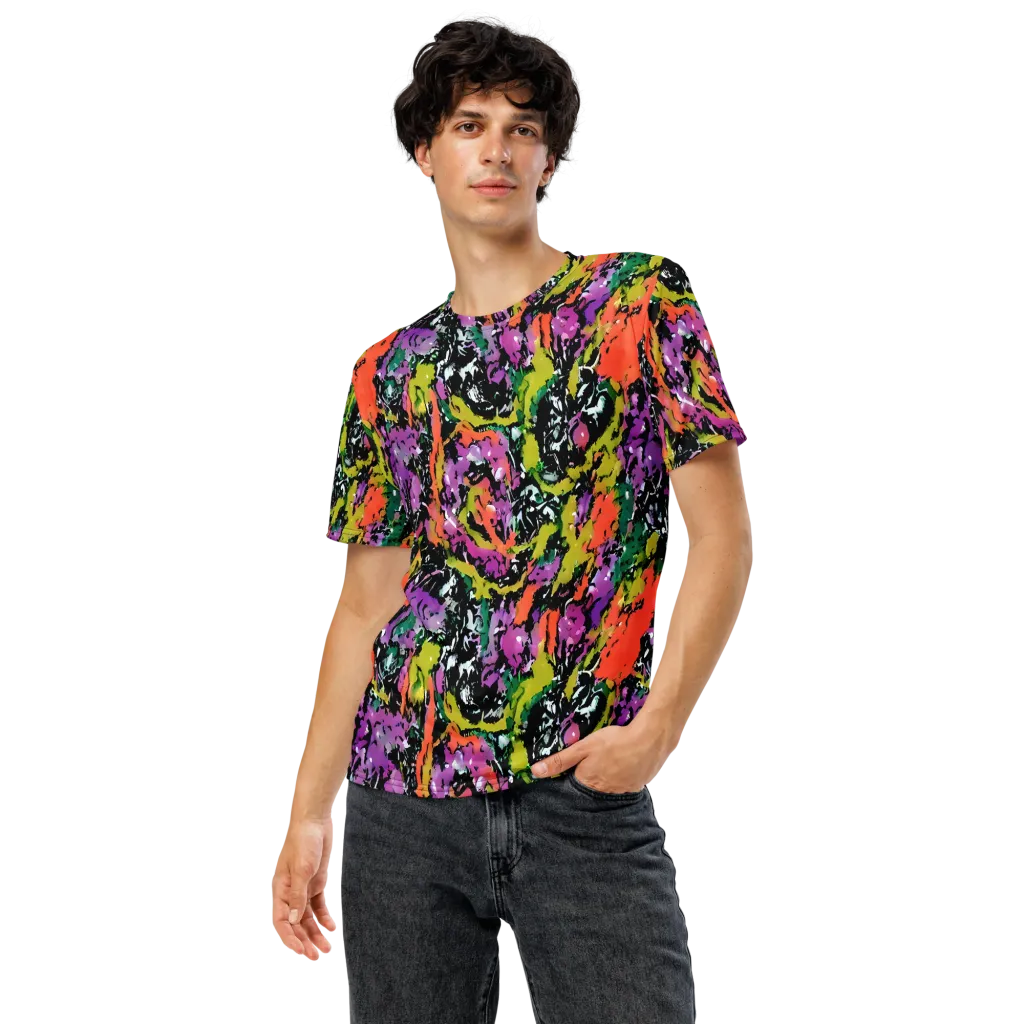 Chromatic Uproar on Men's Crew Neck T-Shirt — Front