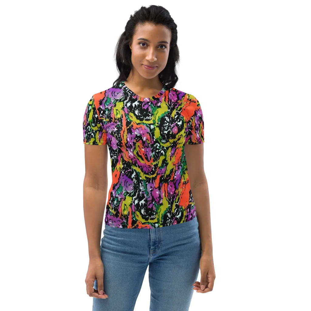 Chromatic Uproar on Women's Crew Neck T-Shirt — Front