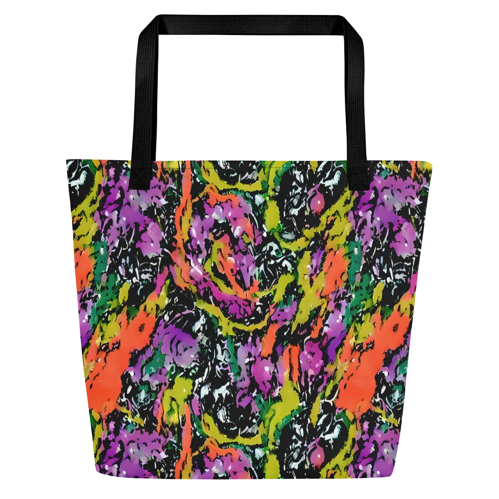 Chromatic Uproar on Large Tote Bag W/ Pocket — Front