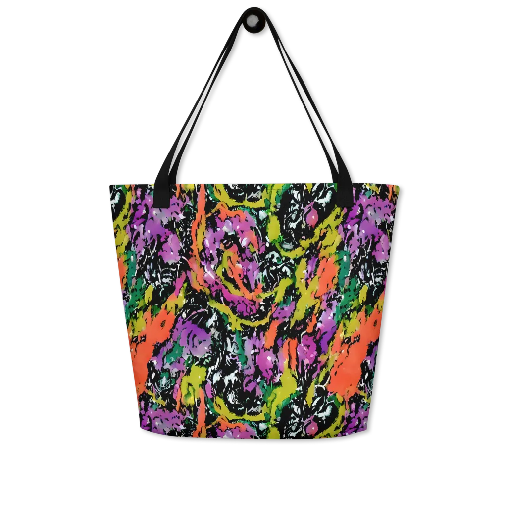 Chromatic Uproar on Large Tote Bag W/ Pocket — Front