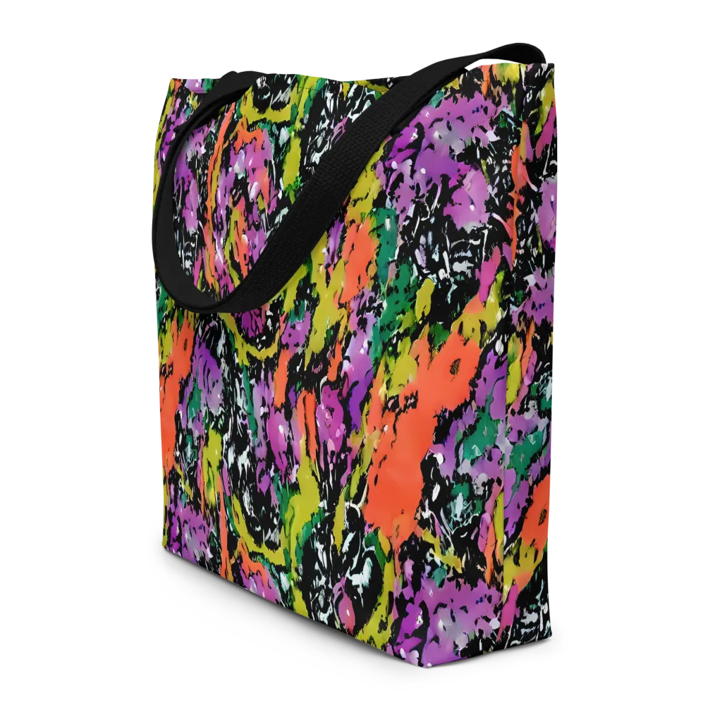 Chromatic Uproar on Large Tote Bag W/ Pocket — Front