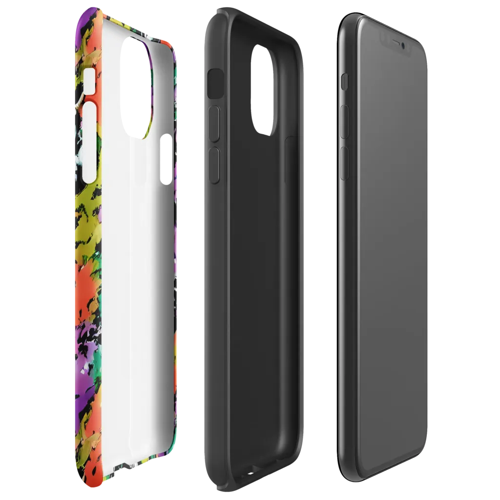 Chromatic Uproar on Tough Case for iPhone® — Right
