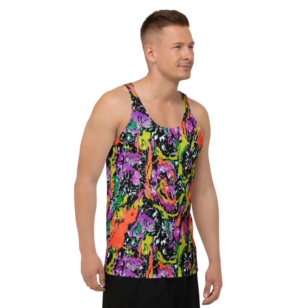 Chromatic Uproar on Men's Tank Top — Right Front