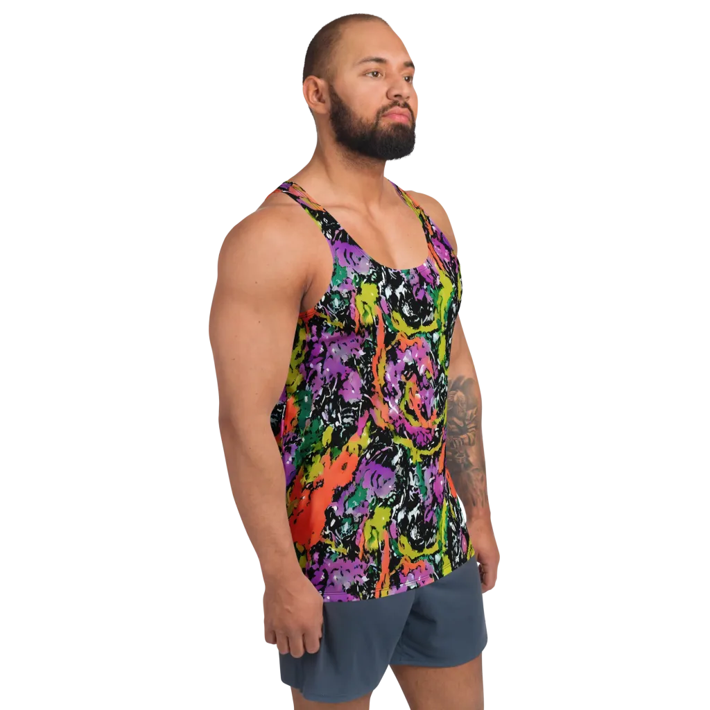 Chromatic Uproar on Men's Tank Top — Right Front