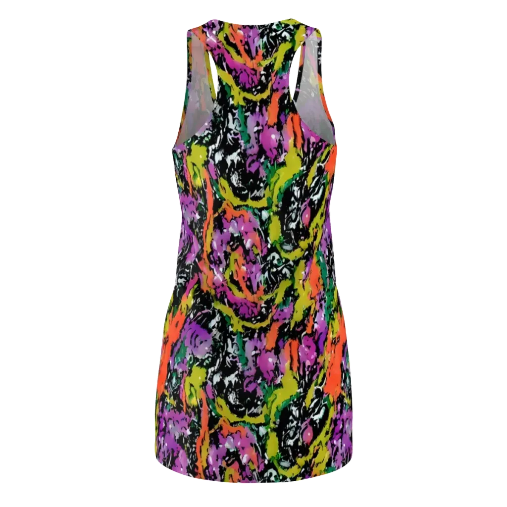 Chromatic Uproar on Racerback Dress — Back