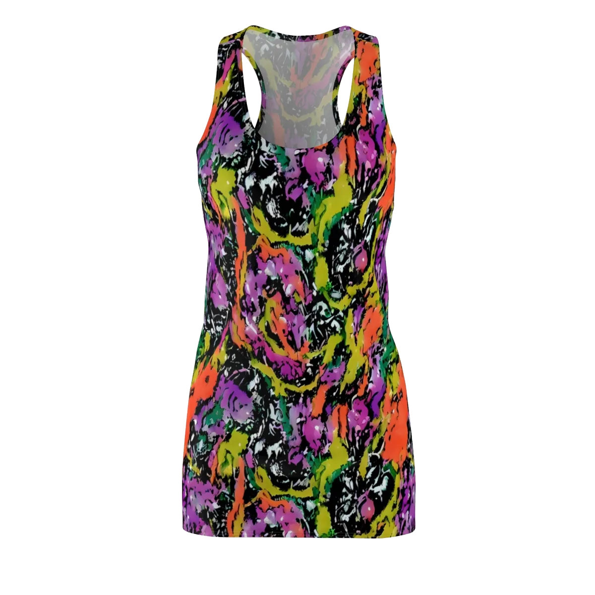 Chromatic Uproar on Racerback Dress — Front
