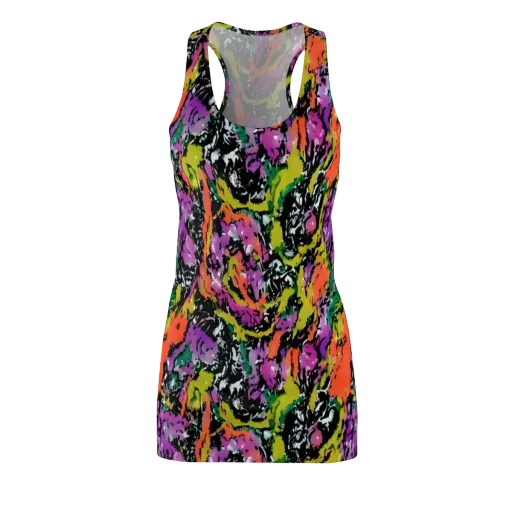 Chromatic Uproar on a Racerback Dress