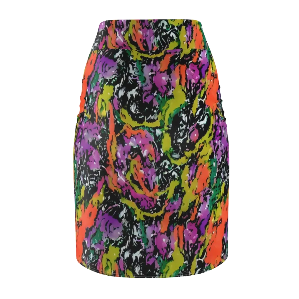 Chromatic Uproar on Pencil Skirt — Back