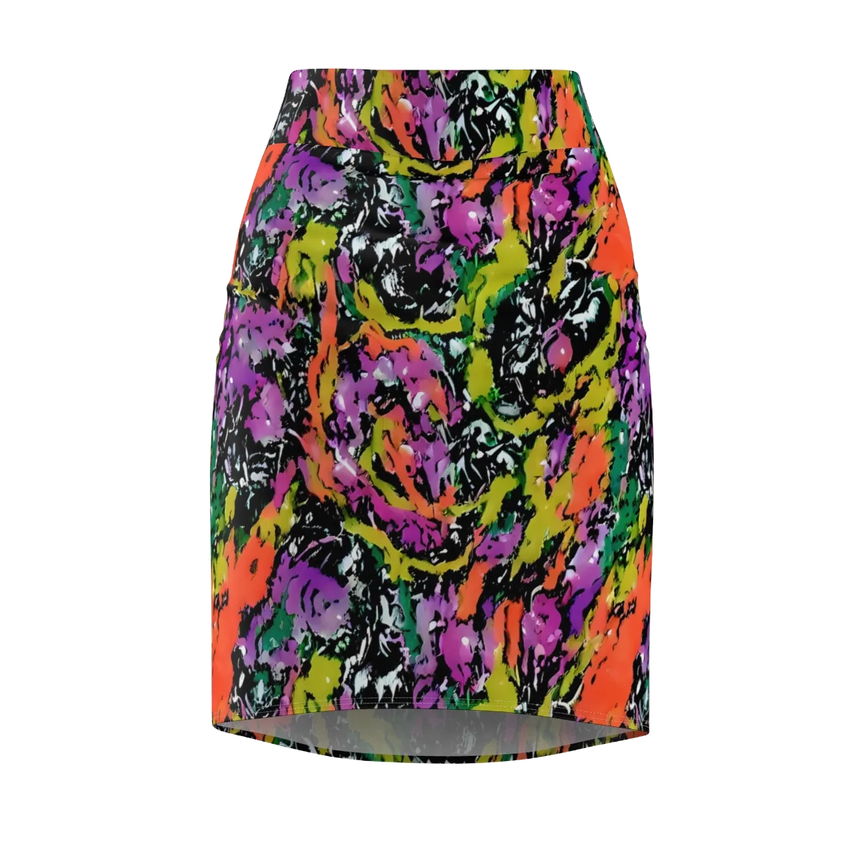 Chromatic Uproar on Pencil Skirt — Front