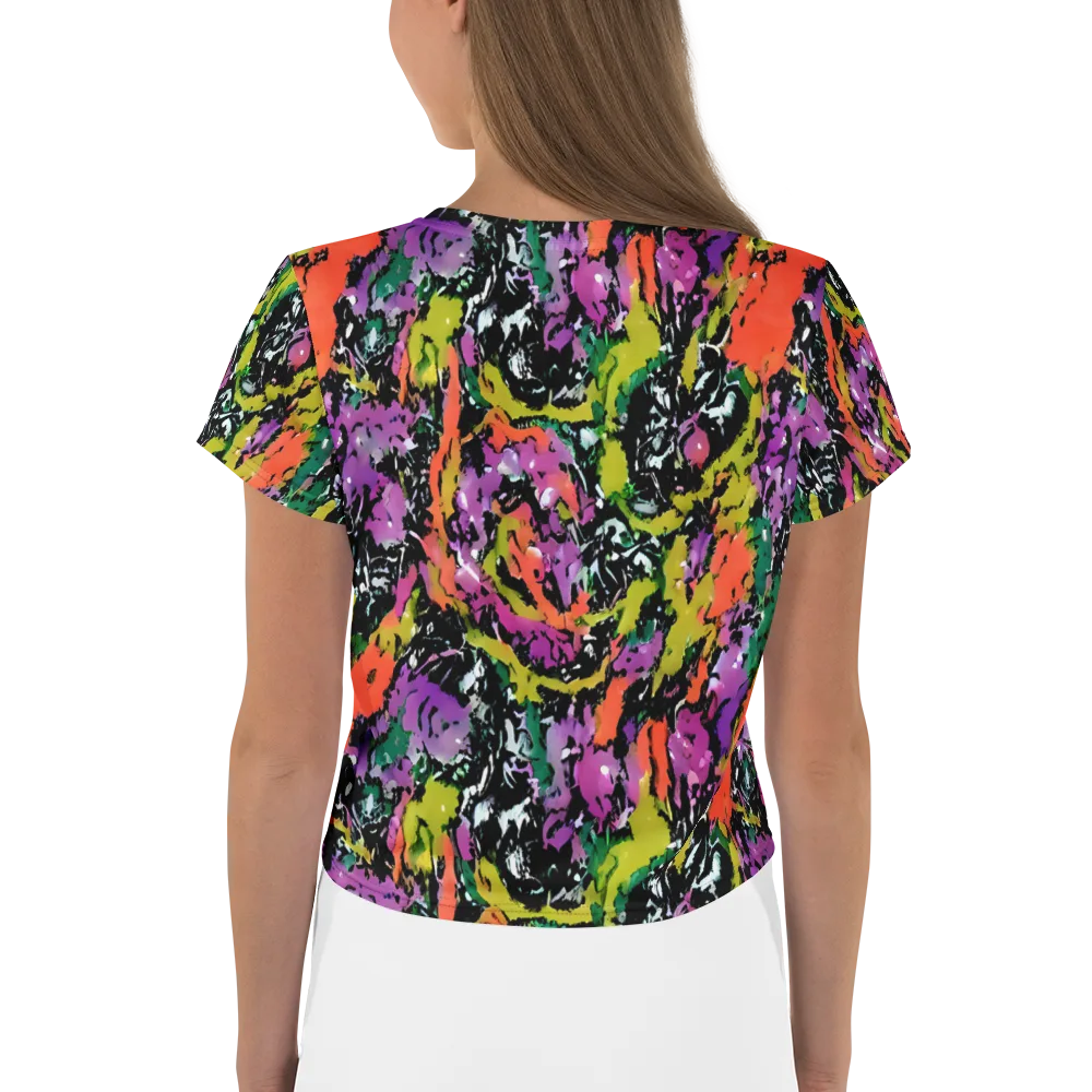 Chromatic Uproar on Crop Tee — Back
